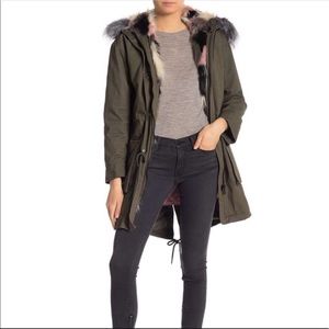 NWT Bagatelle Olive Green Faux Fur Lined Parka
